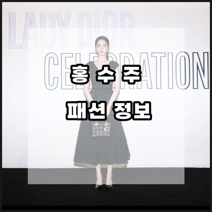  배우 홍수주 디올 셀러브레이션 원피스 귀걸이 가방 정보