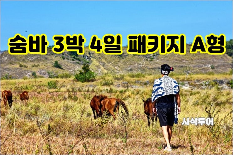  인도네시아 숨바섬 NTT 3박 4일 패키지 여행 A형