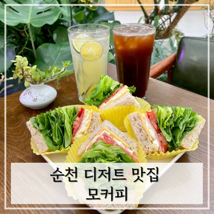  [순천] 순천 브런치/ 스마트팜 재배 채소가 들어간 샌드위치 맛집 < 모커피 >