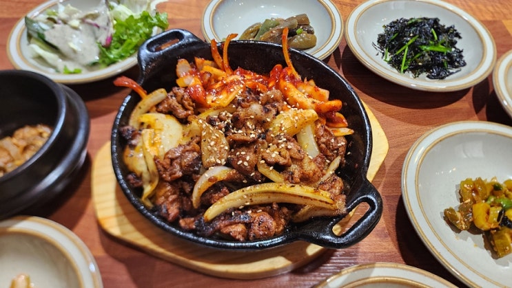  심학산 들꽃쌈밥 파주 한정식 내돈내산