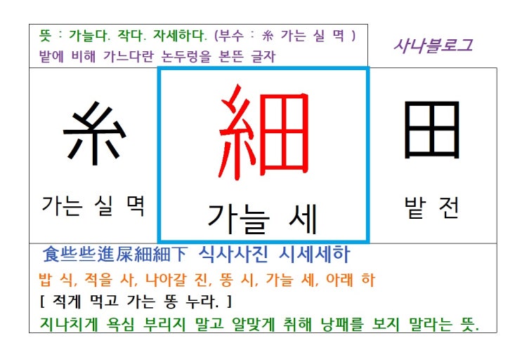 가늘 세