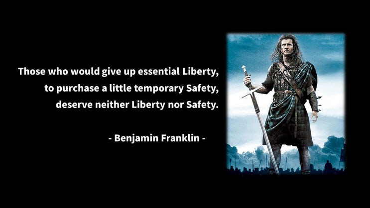 영어 인생명언&명대사: 자유, 평화: 벤자민 프랭클린/Benjamin Franklin-Life Quotes&Proverb