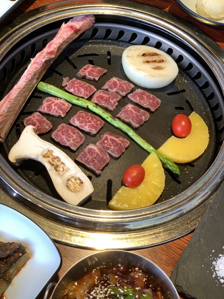  부산 강서구 맛집 :: 캠핑감성 가득 부드러운 명지 우대갈비 한상 , 푸디 1354