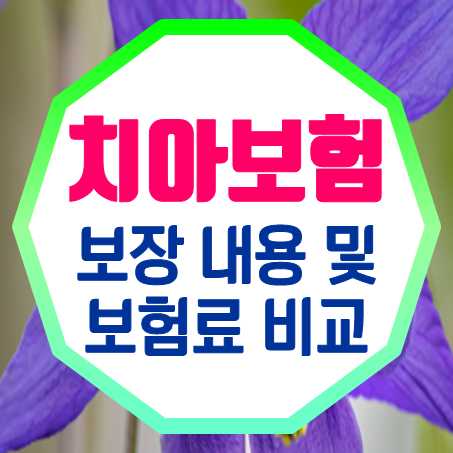  치아 건강을 위한 지혜! "치아보험 보장내용"과 "치아보험 보험료"를 알아보자.