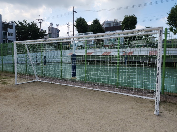  [날개스포츠] 인천화도진중학교 축구골망(고급망, 사각망) 교체, 농구림망 교체 작업