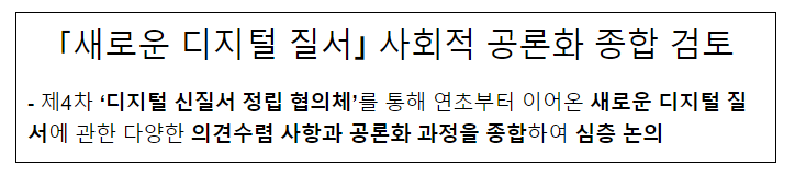 제4차 디지털 신질서 정립 협의체 개최