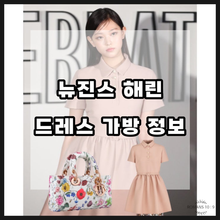  뉴진스 해린 디올 셀레브레이션 패션 원피스 가방 가격 정보