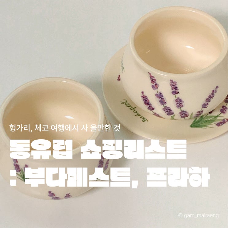  동유럽 쇼핑리스트 BEST 6, 부다페스트 & 프라하 기념품 TOP 4