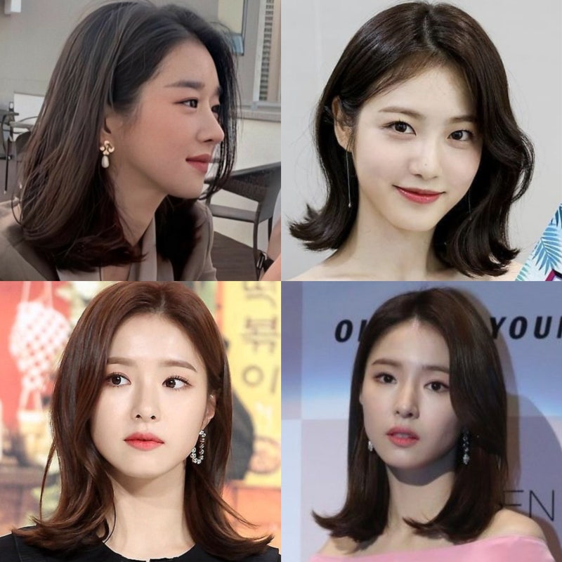 연예인 단발 중단발 긴단발 헤어스타일 웨이브 C컬 S컬펌 신세경 신예은 서예지