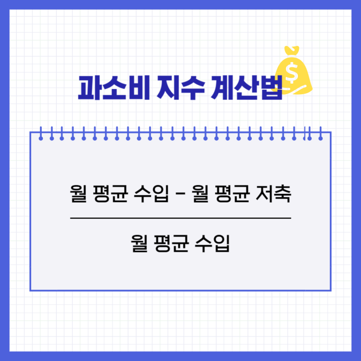 과소비지수 계산법, 내가 과소비 하고 있는지 알아보자