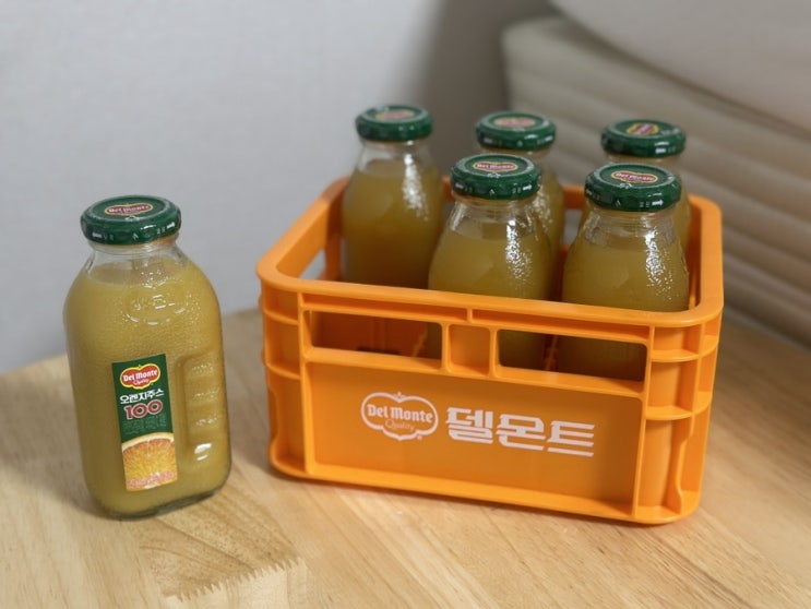  델몬트 오렌지 주스 미니병 귀여움을 넘어서 소장각
