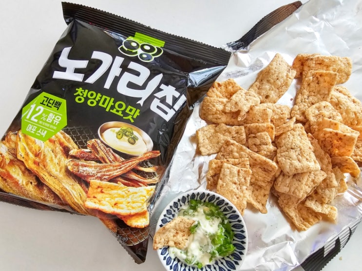 먹태깡 라이벌 신상과자 롯데 오잉 노가리칩 청양마요맛 후기