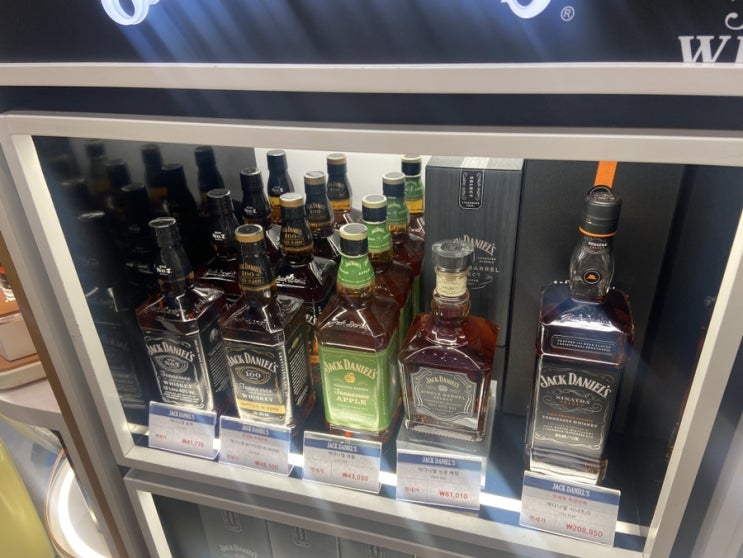  제주 공항 면세점 쇼핑 잭다니엘 애플 가격/맛/구매 가능 수량