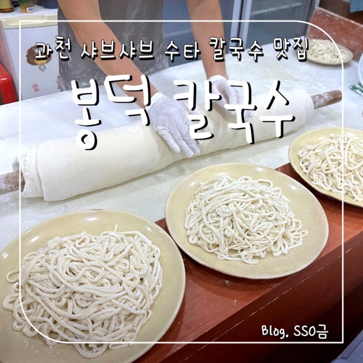  [과천] 봉덕칼국수 : 서울 근교 나들이 경마공원 근처 샤브샤브 수타 칼국수 맛집 내돈내산 (웨이팅/주문꿀팁)