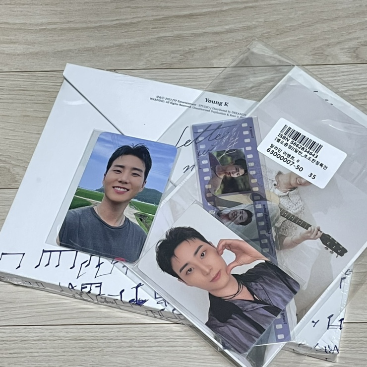 <b>데이식스 영케이</b> 솔로 첫 정규앨범 Letters with Notes 초판... 