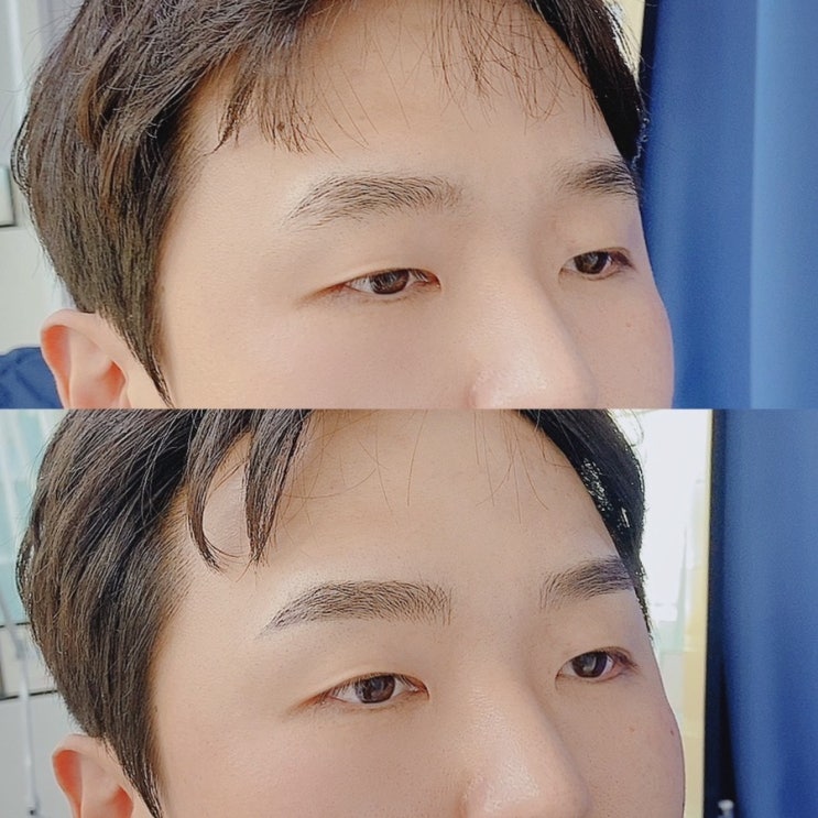  왕십리눈썹문신 왕십리반영구 남자고객님 눈썹문신 포토폴리오!