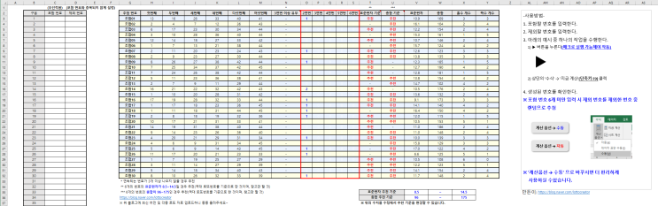  엑셀 로또 번호 랜덤 생성기 최신 버전 무료 다운로드(ver. 2023.09.03.): 이제까지 로또 번호 생성기를 업그레이드 시켜온 이야기도 있음 ㅋ