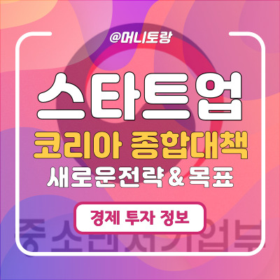  스타트업 코리아 종합 대책, 국내외 창업 생태계 활성화를 위한 새로운 전략