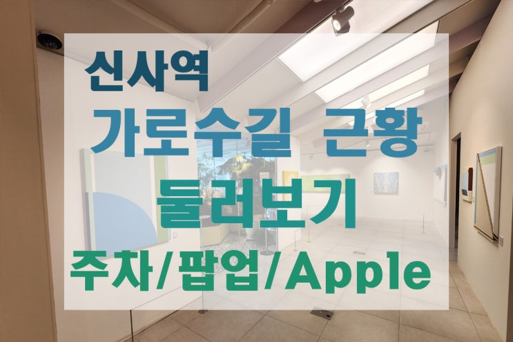  [가로수길] 신사역 가로수길 둘러보기 - 근황/주차/팝업/Apple