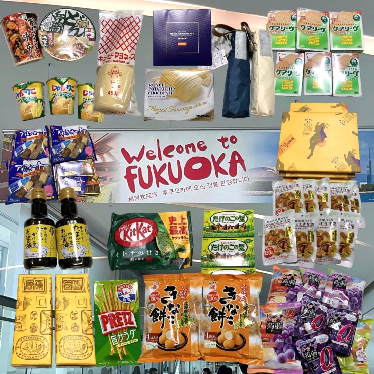 일본 후쿠오카 쇼핑리스트 간식 기념품 추천 (로피아, 돈키호테, 다이소, 후쿠오카 공항 면세점)