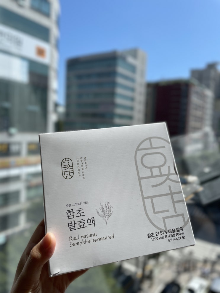  직장인 다이어트 방법 효소 추천 - 함초발효액