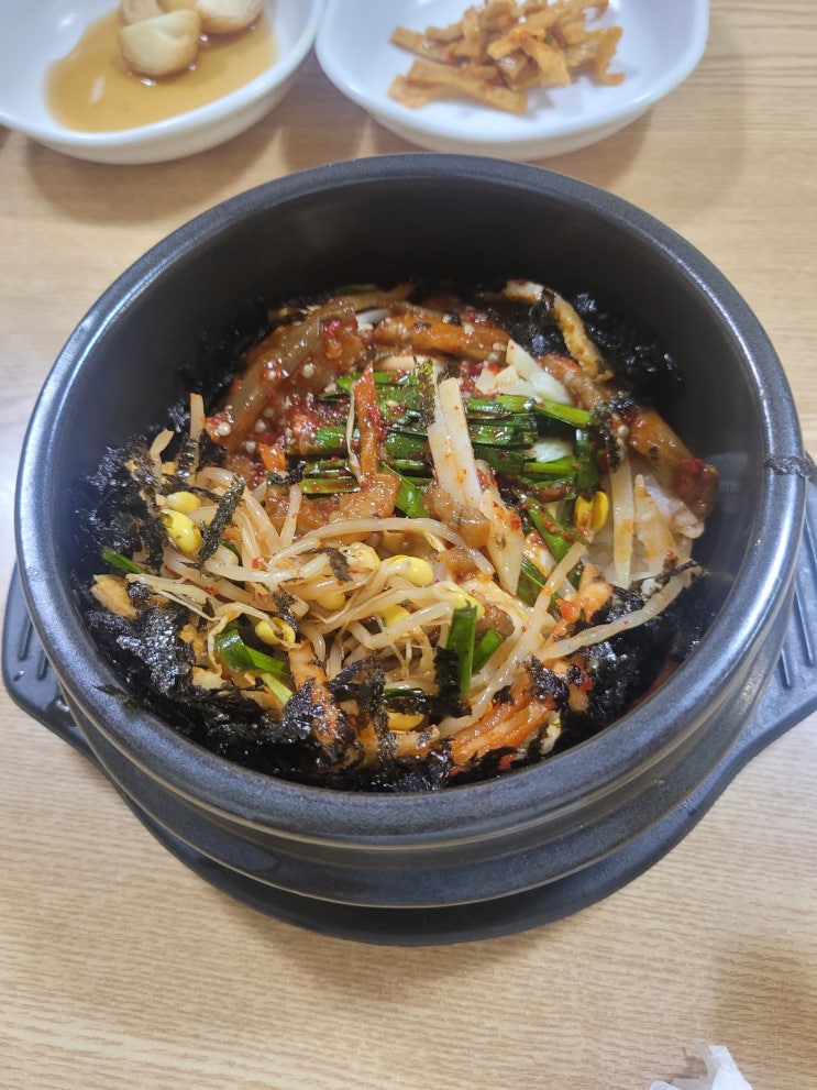  안양 호계시장 혼밥 가성비맛집 추천! (콩나물국밥 뚝배기비빕밥)