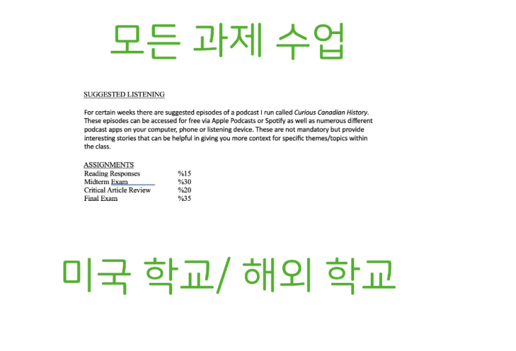  온라인수업(코스)대행 - 미국,호주 ,영국