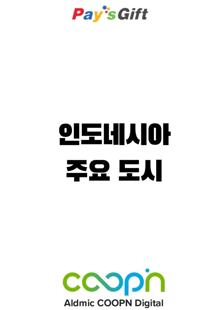  인도네시아 주요 도시 (인구순 도시 순위)