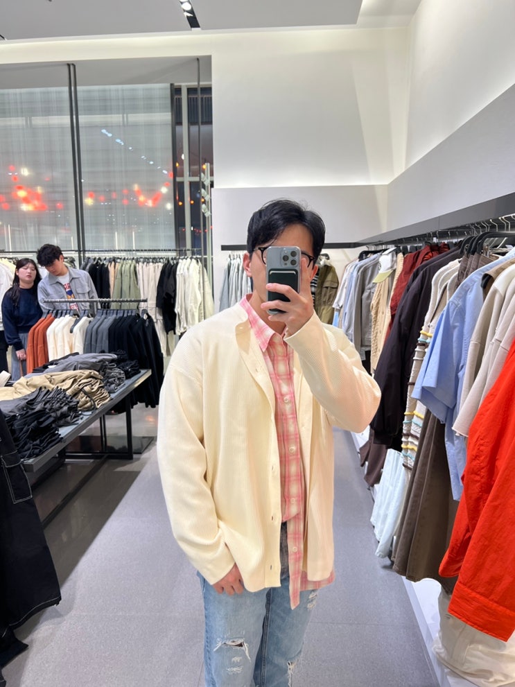  자라 가디건 zara 남자 니트 가디건 신상품 디테일 사이즈 착용 후기