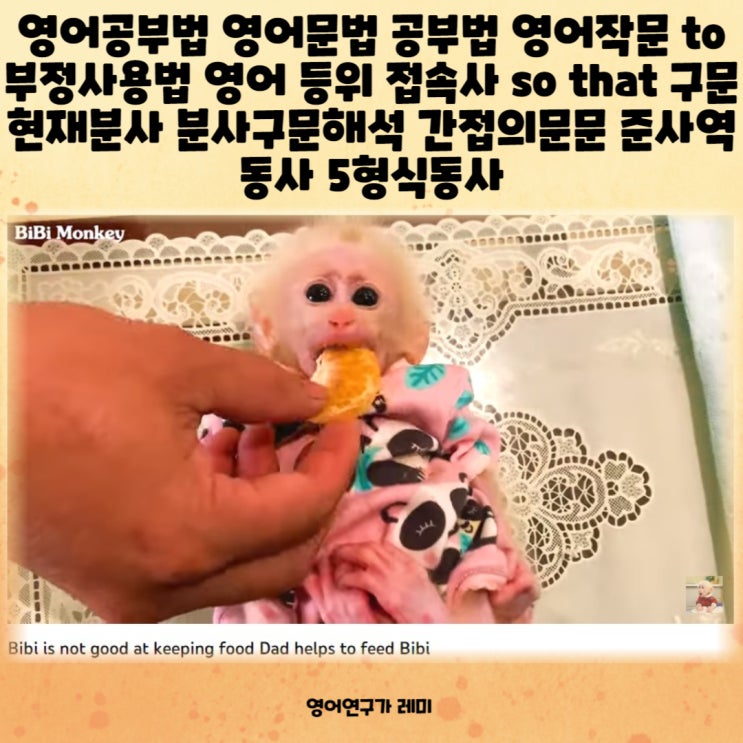 영어공부법 영어문법 공부법 영어작문 to부정사용법 영어 등위 접속사 so that 구문 현재분사 분사구문해석 간접의문문 준사역동사 5형식동사