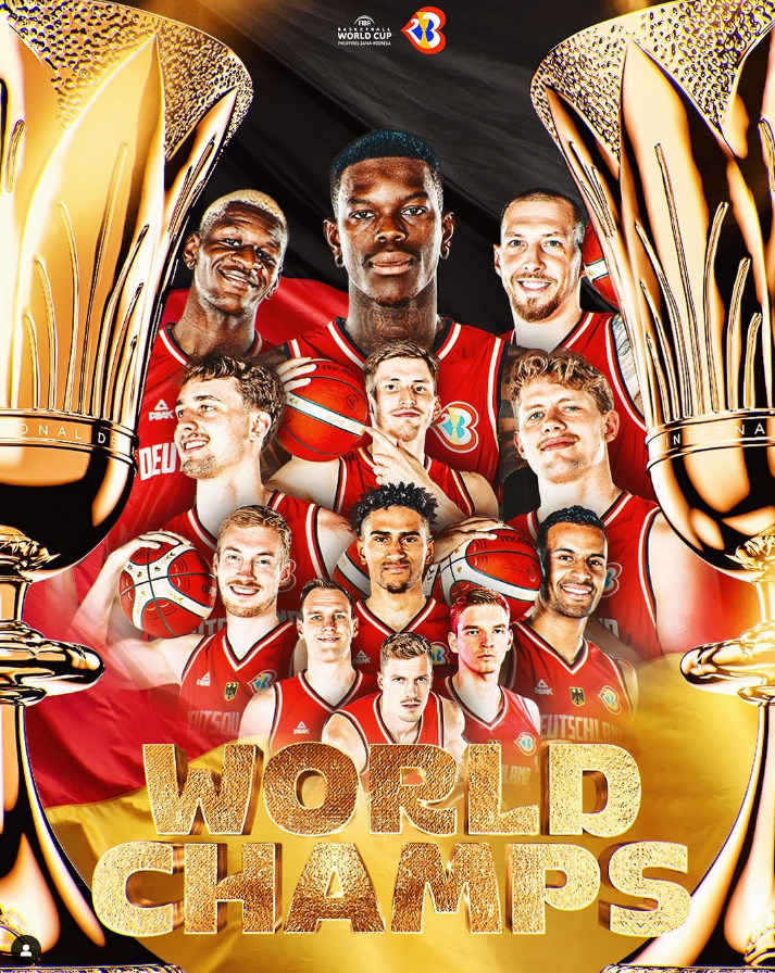 [FIBA] 2023 <b>농구</b>월드컵 독일 우승! 축구에 포돌스키가 있다면 독일농....