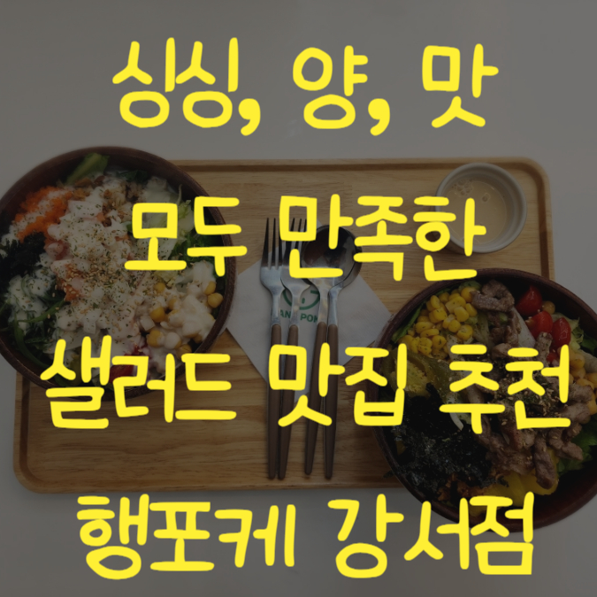  청주샐러드 가경동샐러드맛집 행포케 강서점 다이어트식단 맛있었어요