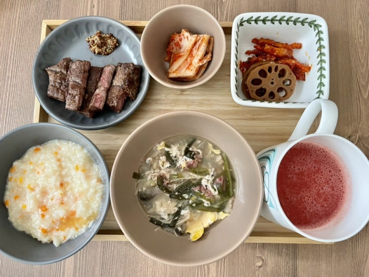  코로나를 말끔히 낫게 해준 ️영양식단(feat. 어머님)️