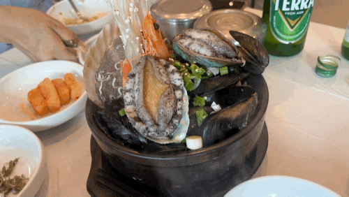  [대포항맛집] 속초 강릉전복해물뚝배기 완전 푸짐, 강추 !!