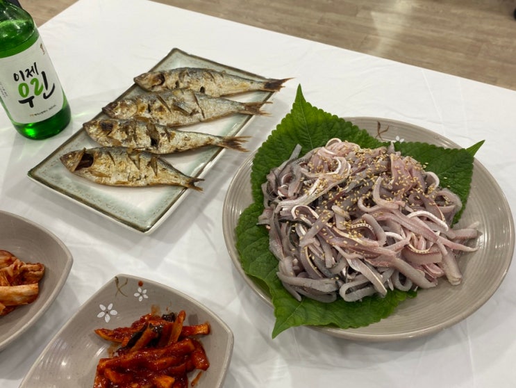 충남 서천 서면 맛집 해돋이회센타 가을 전어회&꽃게찜 맛보기
