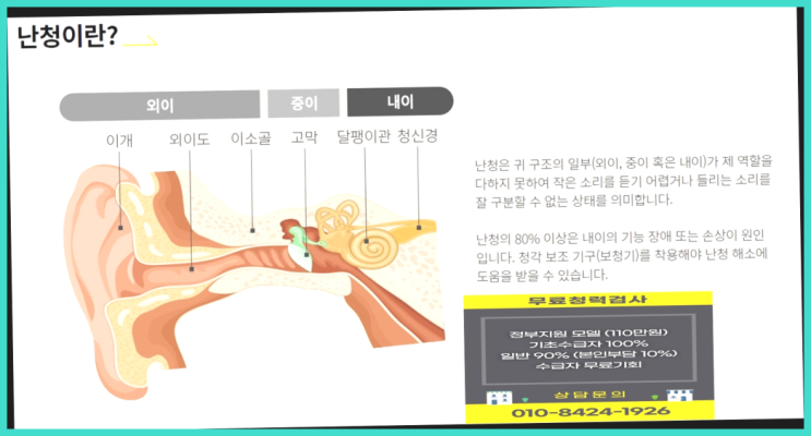  보청기전문  보청기소리 국가정부지원 보청기 여기대박