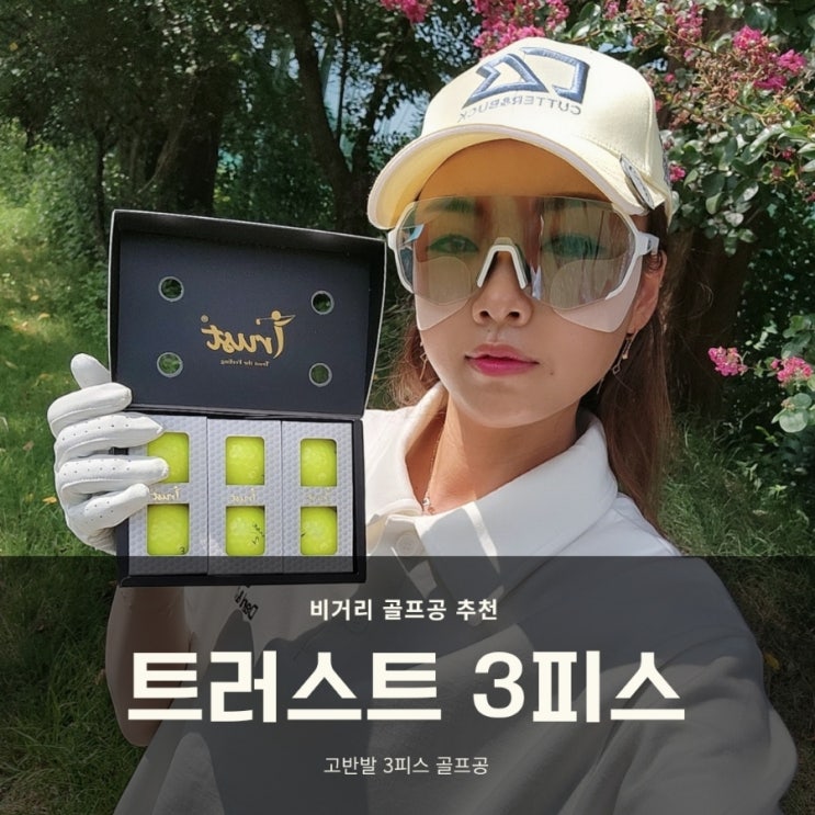  고반발 골프공 트러스트 3피스 비거리 골프공 추천 연습 라운드