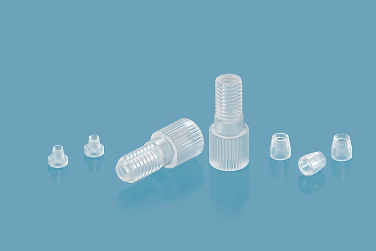  Flangeless Fittings 1/4-28 UNF 연결 커넥터 HPLC용 소모품 RUNZEFLUID 피팅 프렌지레스피팅