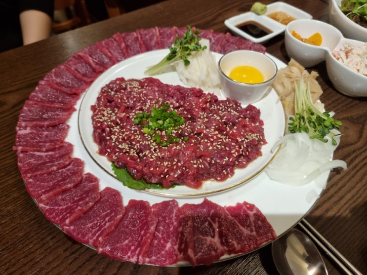  김해 장유 율하맛집 "정성육회" 육회 & 육사시미 & 뭉티기 맛집 추천