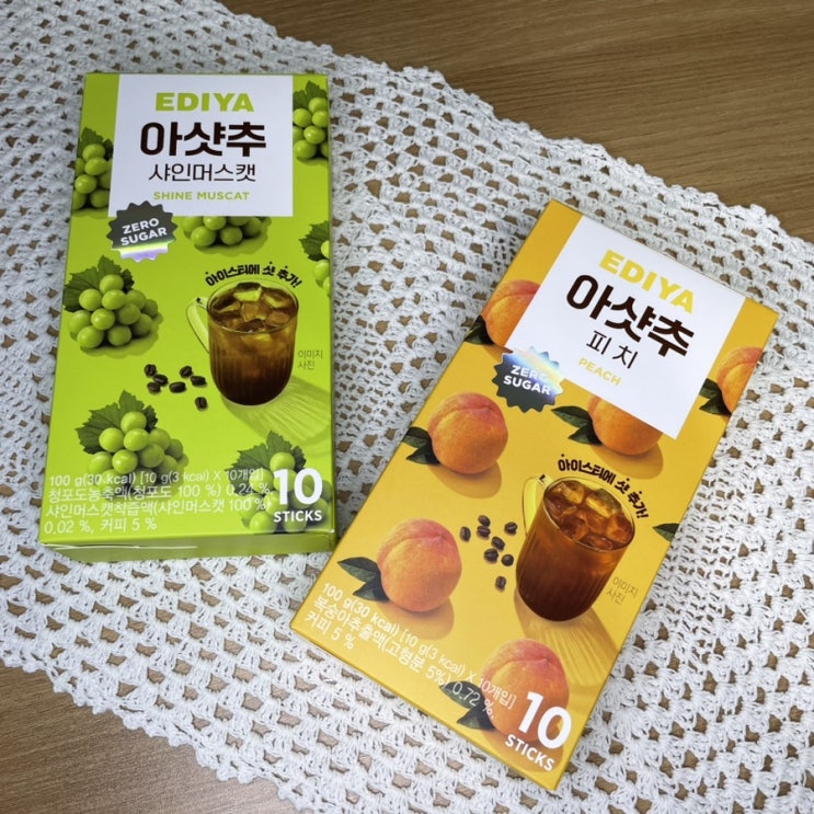  [이디야] MZ세대 입맛 저격 아샷추 스틱 샤인머스캣, 피치