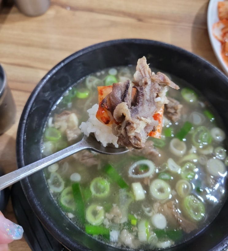 [성남모란맛집] 청담설렁탕 :: 혼밥 하기 좋은 모란역 밥집(왕갈비탕)