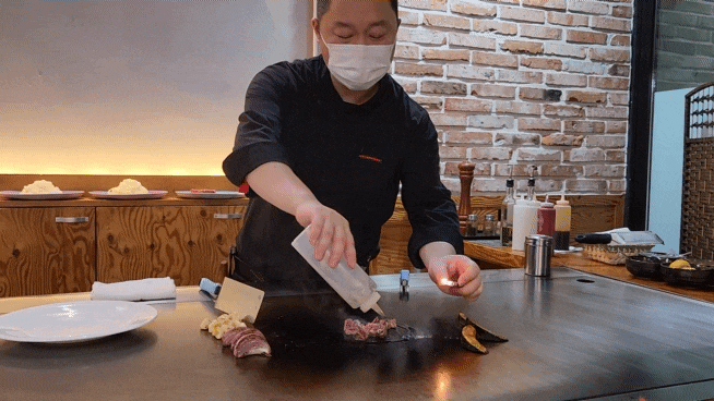  수원 광교 못토 철판요리 생일기념 디너 B코스 후기 (예약, 할인팁, 어린이코스)