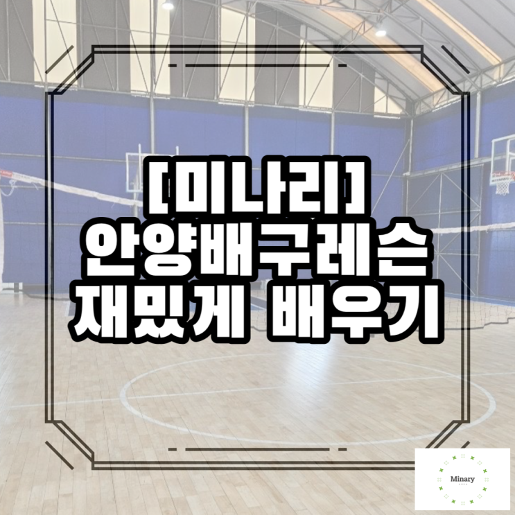 안양배구레슨 재밌게 배웠어요