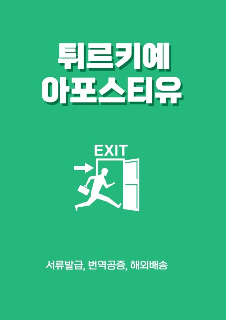  튀르키예 서류준비, 아직도 힘들게 하세요?