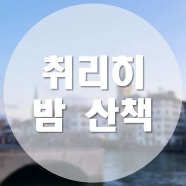  [해외/취리히] 취리히의 상징 리마트강(Limmat River)을 따라 밤 산책