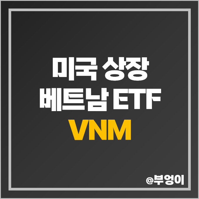 미중 갈등 베트남 주식 관련주 미국 ETF VNM 인덱스 펀드 배당락일