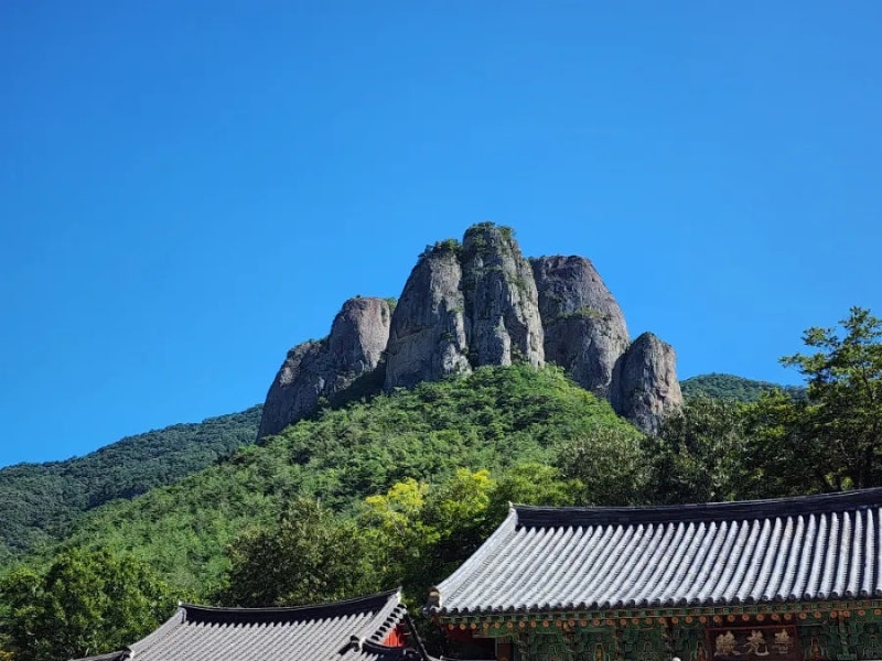 신비한 주왕산 등산코스 지도♧최단코스, 청송 상의주차장~대전사~주봉 정상, 왕복 4.5km