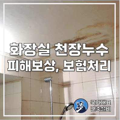 아파트 윗집 화장실 천장 누수 피해보상 및 보험처리(일상생활배상책임특약)
