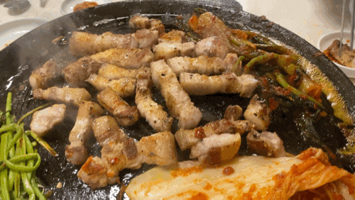  안산맛집 미나리 솥뚜껑 삽겹살 샘골로 상록수