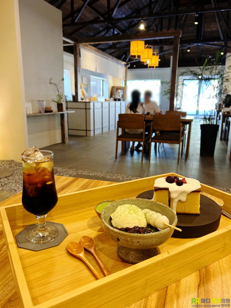 오마모리 수성 들안길 카페 말차 빙수맛집 대구 일본식 카페